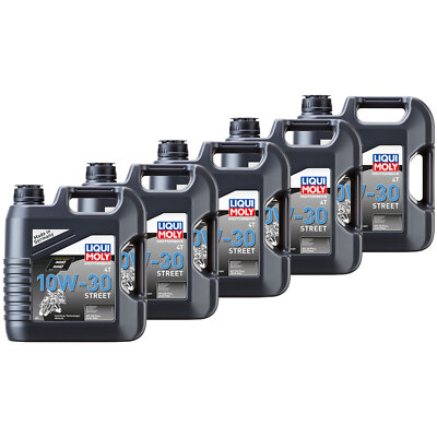 LIQUI MOLY Motoröl High Perfomance Street Race Motorenöl 5x 4 Liter 10W-30