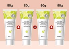 4x80g Fruit Acid Exfoliation Facial Scrub Deep Cleansing Peeling Gel Dead Skin