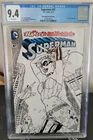 SUPERMAN #47 CGC 9.4 GRADED 2016 HARLEY'S LITTLE BLACK BOOK SKETCH VARIANT COVER