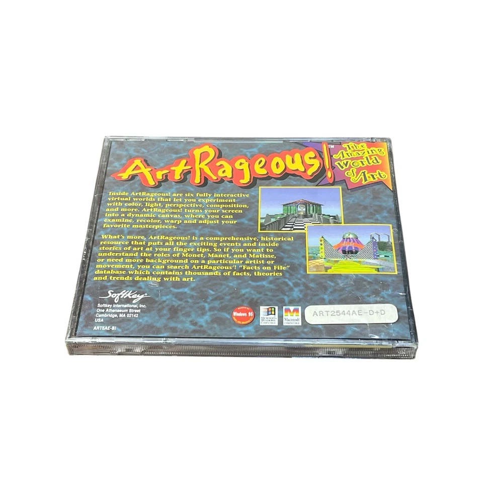 ArtRageous Vintage PC Game Windows and Macintosh CD ROM NEW Sealed - Image 2 of 2
