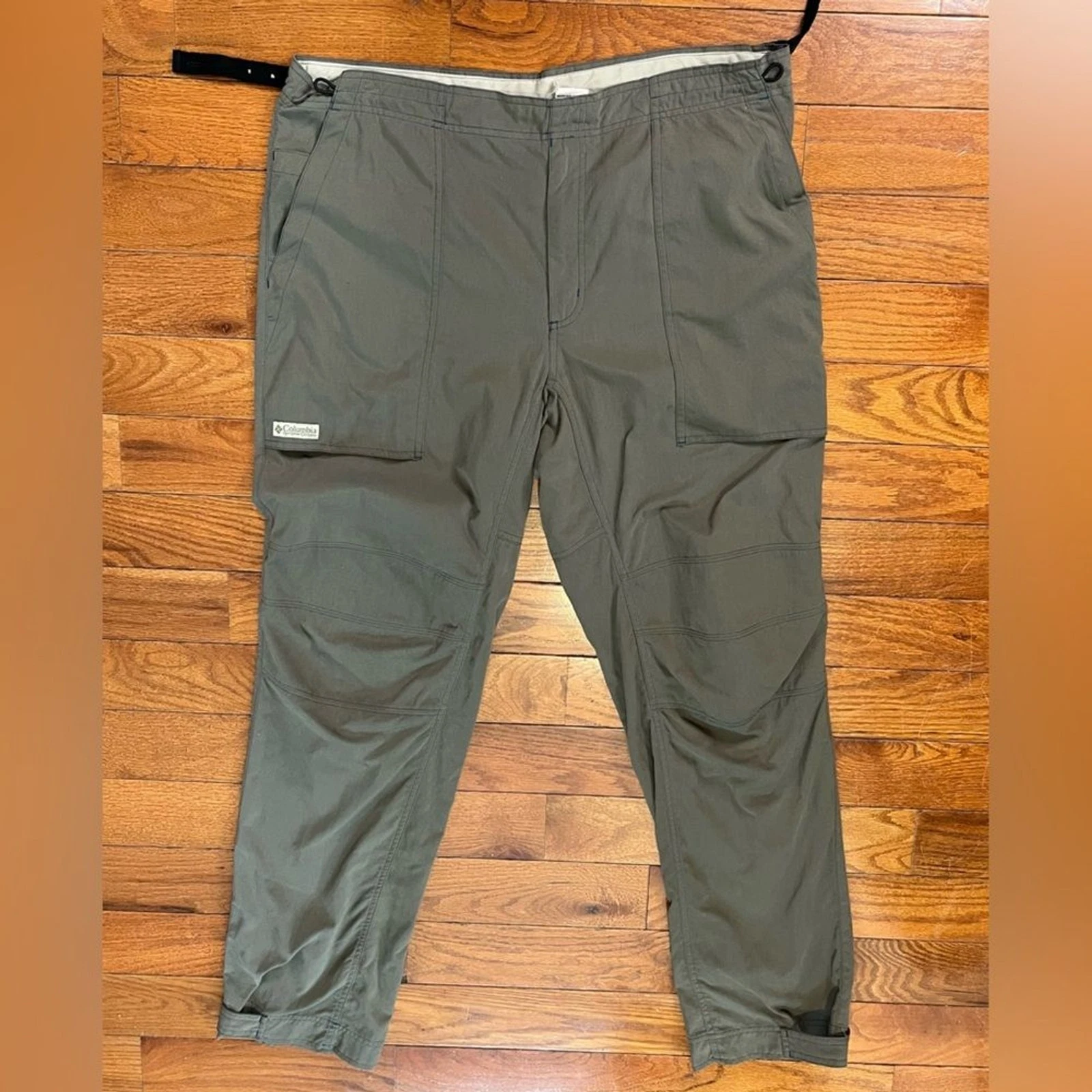 Columbia Hiking Pants Olive Men's M 34 Nylon Cargo Trail Gorpcore Utility