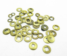 Antique Clock Hand Washers Square Holes Over 50 Pieces
