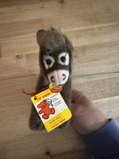 Vintage Steiff Donkey Assy 1510/14 Brown 5" Western Germany w/all tags pin.