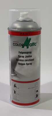 ColorMatic Felgensilber seidenglanz Felgenspray (400ml) Spray Dose Silber Lack