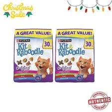 2P Purina Kit & KaboodleOriginal, Indoor Dry Cat Food, Chicken,Liver, 30lb