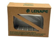 New White Porcelain Soap Dish Holder Art Deco Tile-in Lenape Pro Series Bathroom