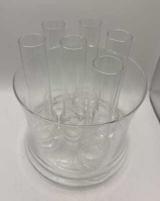 Shot Glass Chillers 7 Piece Vodka Shooter Set with Ice Bowl Bucket