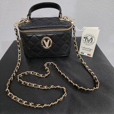 Valentino Orlandi Black Quilted Vanity-style Crossbody Bag