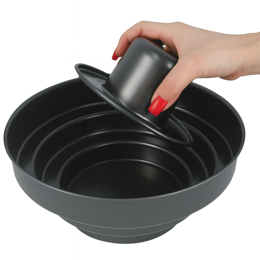 3 Tier Bake and Fill Cake Pan Non Stick Baking Tin 27cm Baking Mould - Image 2