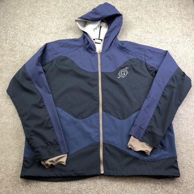 Nike Gyakusou Jacket Mens 2XL Blue Hooded Full Zip Colorblock