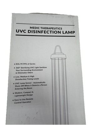 Medics Therapeutics UVC Disinfection Lamp Sterilization 360 Degrees With Remote