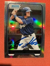 2012 Bowman Football Chrome Refractor Rookie Autographs Guide 57