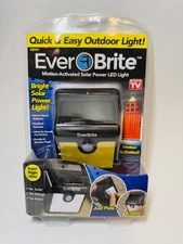 EverBrite (2PK)Ultra Black Motion Activated Solar Power LED Light Stick on 💡