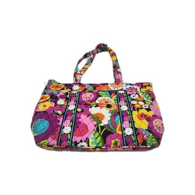 Vera Bradley Mandy VaVa Bloom Retired Shoulder Bag Tote Quilted Zip Top