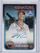2024 Topps Pro Debut Auto #PD-117 Andrew Pinckney - Senators