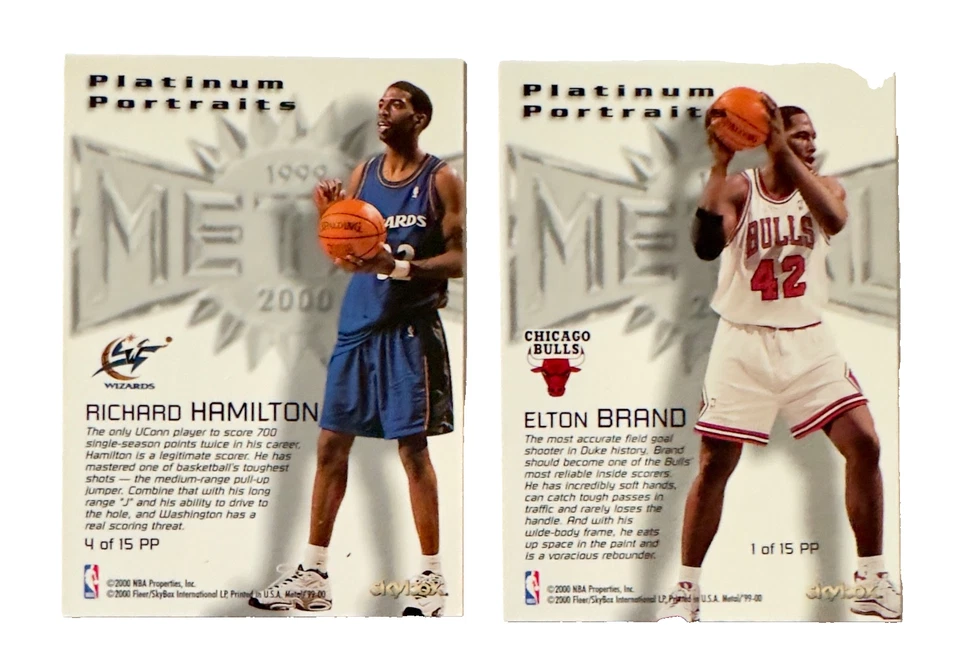 Lote de 14 Fleer Metal de la década de 1990: retratos de novato de marca y Hamilton, trituradoras Shaq Foto 3 de 4