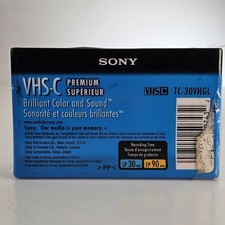 Sony 30 Minute VHS-C Tape Single Brand New Sealed
