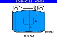 BREMSBELAGSATZ FÜR MERCEDES-BENZ 123 STUFENHECK (W123) - ATE 13.0460-9028.2
