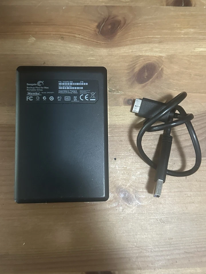 Seagate hard disk  2TB - Backup Plus 1KAAP1-500 External Drive - Immagine 2 di 2