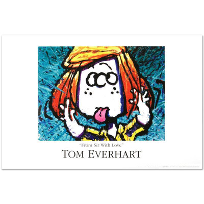 Tom Everhart ''From Sir With Love'' Peanuts Collectible Poster Art
