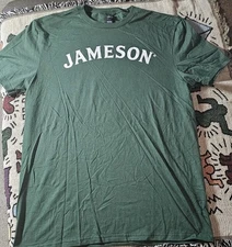 Jameson Irish Whiskey T-Shirt Adult Large Unisex Cotton Dark/Forrest Green