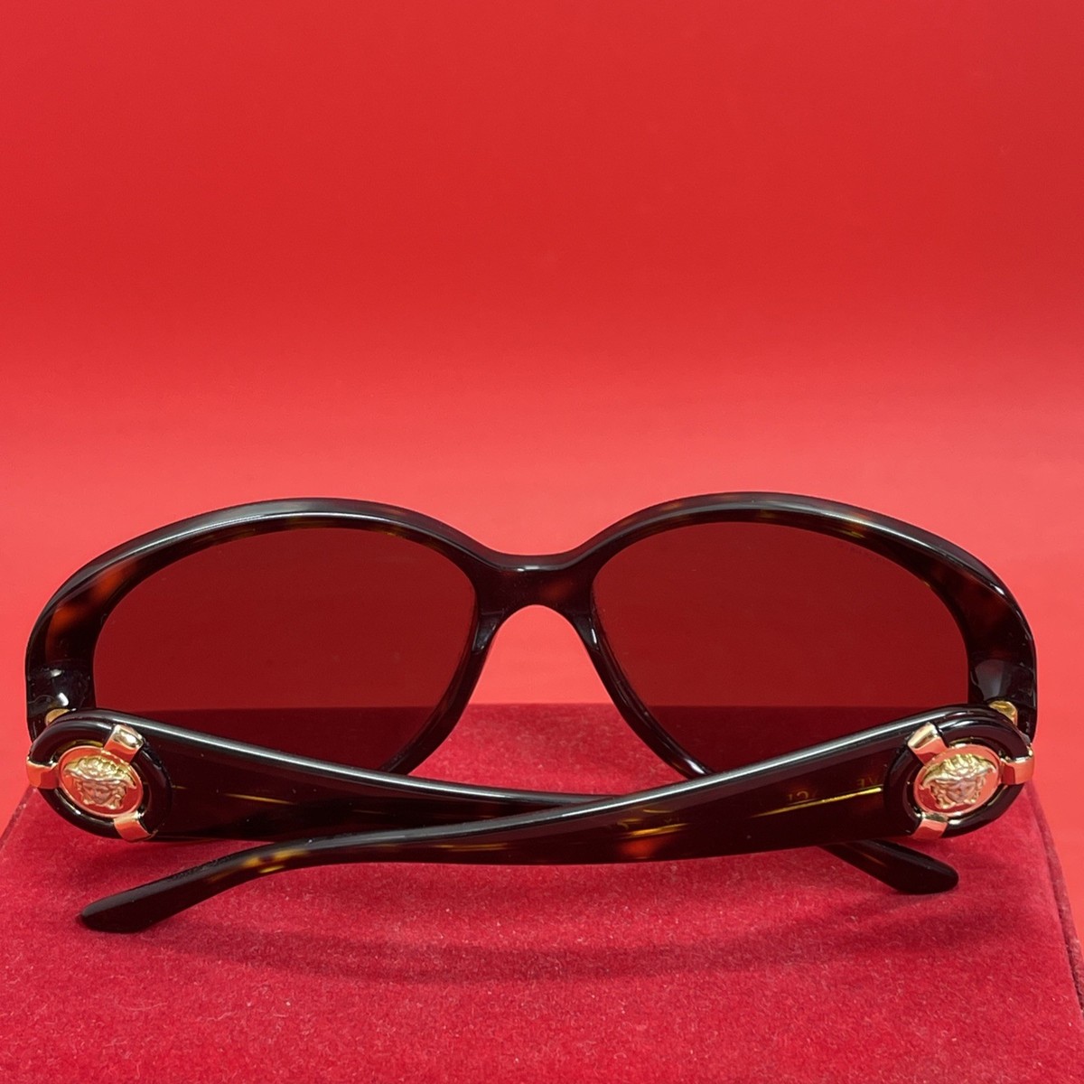 Versace MOD 4221 108/73 Oval Havana Brown Medusa Gold Sunglasses