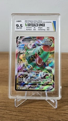 HGA 9.5 GEM MT Rayquaza VMAX 120/184 Japanese Pokemon Card S8B Climax