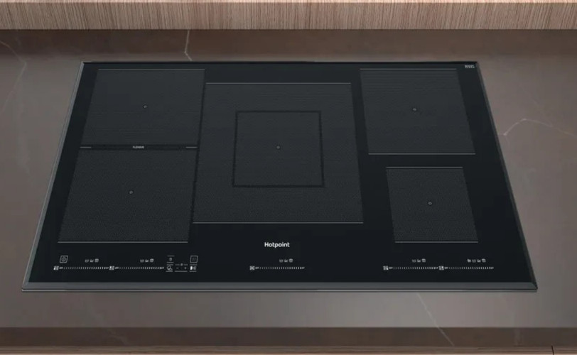 Hotpoint TT1090BA 90cm Induction Hob, LED, Touch Controls, Timer, Flexi-Zone
