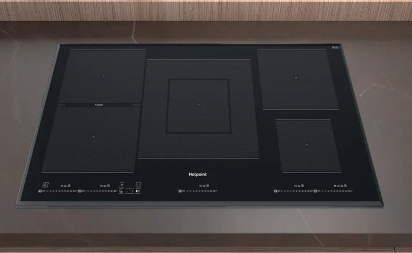 Hotpoint TT1090BA 90cm Induction Hob, LED, Touch Controls, Timer, Flexi-Zone