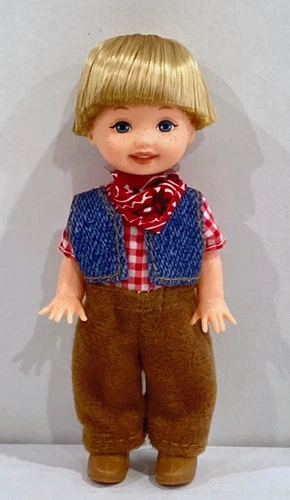 New ListingVintage Barbie Li'l Friend of Kelly Tommy Halloween Party Cowboy Costume Doll