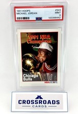 1991 Hoops Michael Jordan #543 1991 NBA Champions PSA 9 Mint Chicago Bulls
