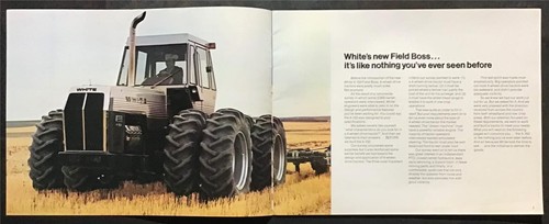 WHITE 4-150 FIELD BOSS TRACTOR USA Agricultural Sales Brochure c1975 #P-178 - Picture 2 of 3