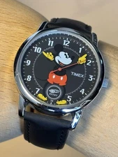 TIMEX/BEAMS Collab Mickey Watch Leather Belt Limited Good