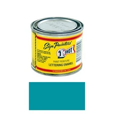 1/4 Pint 1 Shot KANSAS CITY TEAL Paint Lettering Enamel Pinstriping One Shot