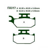 Bremsbelag EBC FA317TT Hinten FüR Bombardier Traxter 500 Max Bj. 2003-2005