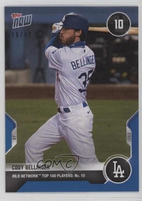 2021 Topps Now MLB Network Top 100 Players Blue 16/49 Cody Bellinger #T-10 o7m