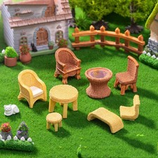 Resin Furniture House Fairy Garden Miniatures Accessories DIY Micro Landscape