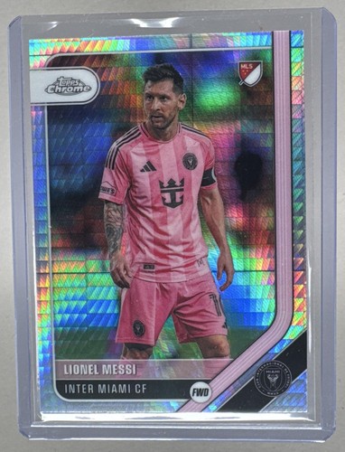 Lionel Messi 2026 Topps Chrome MLS #10 Prism Refractor