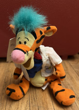 Disney Store Tigger 9" Mad Scientist Mini Bean Bag Plush Stuffed Animal W/Tags