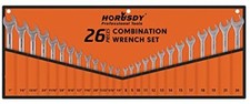 26piece Combination Wrench Set With Rollup Pouch Wrench Set Metric And Standard