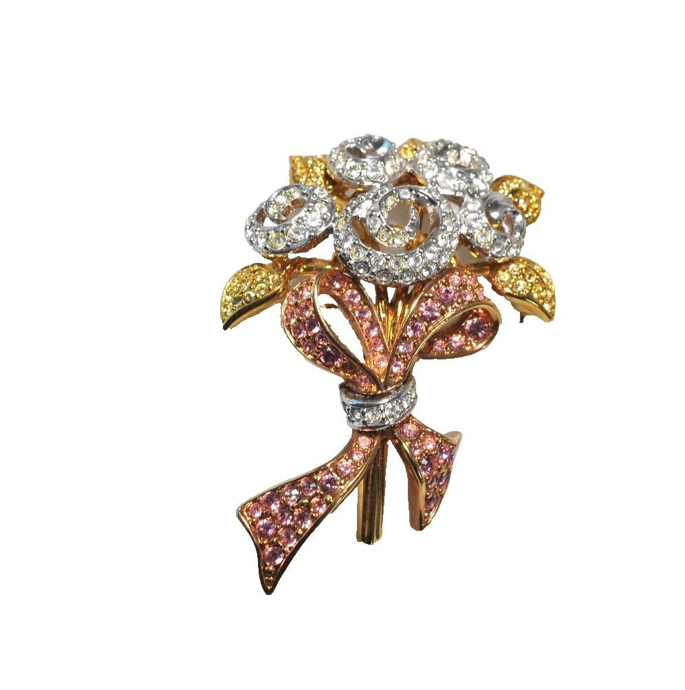 Swarovski Flower Brooch | eBay