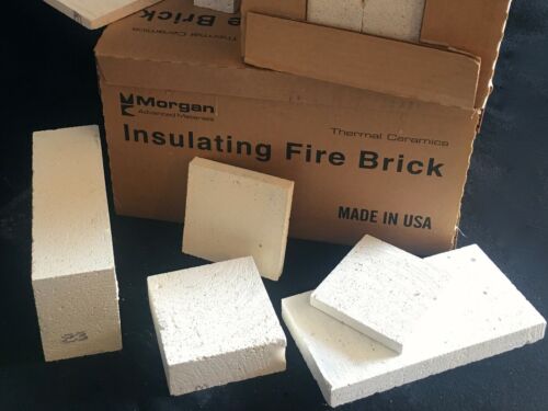 K23 Isolierfeuerstein 9 x 4,5 x 1,25 Morgan Thermokeramik 2300F 12er Box - Bild 3 von 9