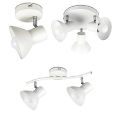Deckenlampe E14 weiß rund Deckenleuchte Wohnzimmer Wandlampe Lampe Decke Jerry