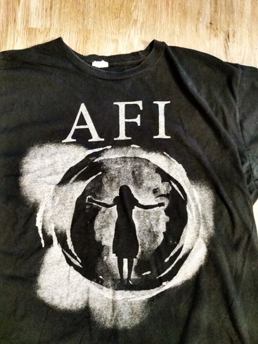 Original AFI Vintage Black Band T Shirt 2x XL Burials Punk Rock Alternative Emo - Picture 2 of 4