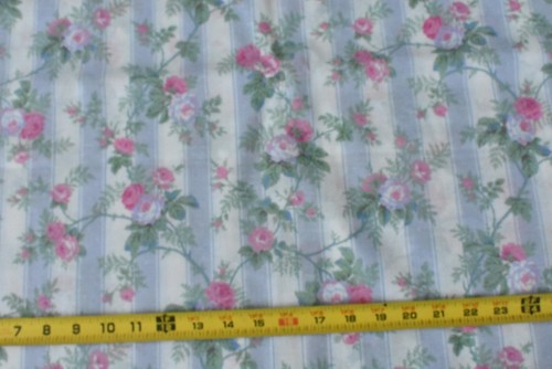 By 1/2 Yd, Vintage/Pastel Pink Green Blue Floral on Thinner-Cotton/Springs,P9439 - Picture 2 of 8