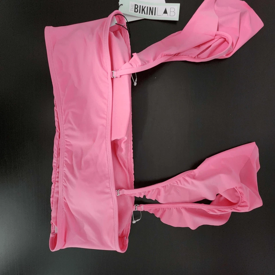 The Bikini Lab Pink Swimsuit Top Size XXL NWT Barbie Pink Plus Size Bikini Top - Image 4 of 4