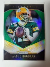 2020 Prizm Aaron Rodgers BRILLIANCE GREEN PRIZM card #10