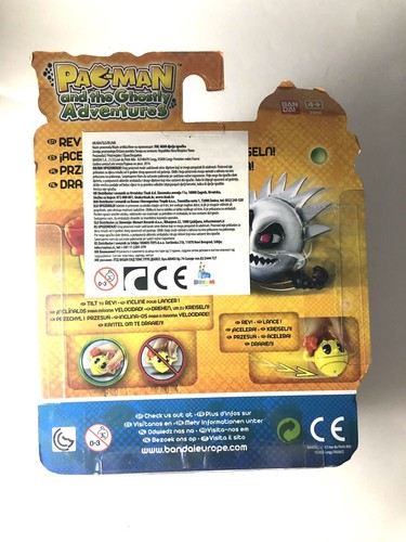 *vintage Pac-man Panic Spinners Blinky The Ghost Konami Bandai - Foto 2 di 2