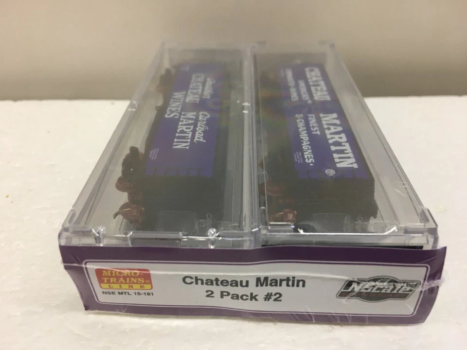 N Scale Micro Trains MTL Special Run 15-181 Chateau Martin 2-Pack - Image 2 of 3