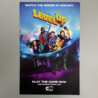 LEVEL UP TV-Serie 2012 Cartoon Network Vintage Retro Werbung